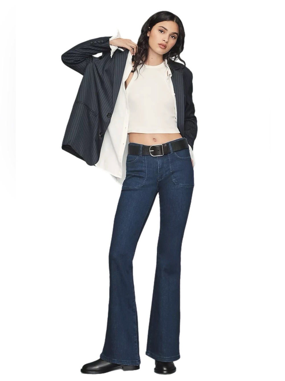 SIZE 29 Anthropologie The Icon Flare Jeans by Pilcro Low-Rise Edition